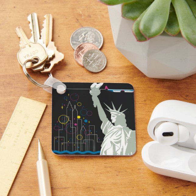 Porte-clés Affiche De Voyage Pour Vol Northwest Airlines (Bureau)