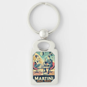 Porte-clés Affiches de voyage spatial Martini Équipage de vol