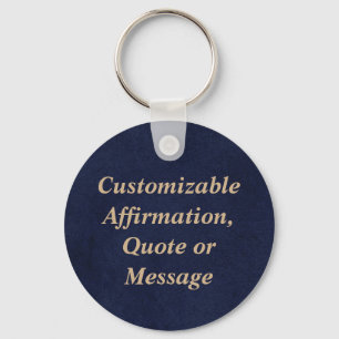 Porte-clés Affirmations De Devis Personnalisées Ou Message
