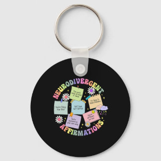 Porte-clés Affirmations neurodivergentes Sensibilisation à l'