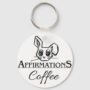 Porte-clés Affirmations Porte - clé café
