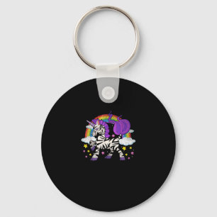 Porte-clés Afrique Animal Rainbow Zebracorn Cute Zebra Imagin