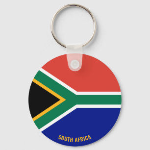 Porte-clés Afrique du Sud Drapeau charmant patriotique