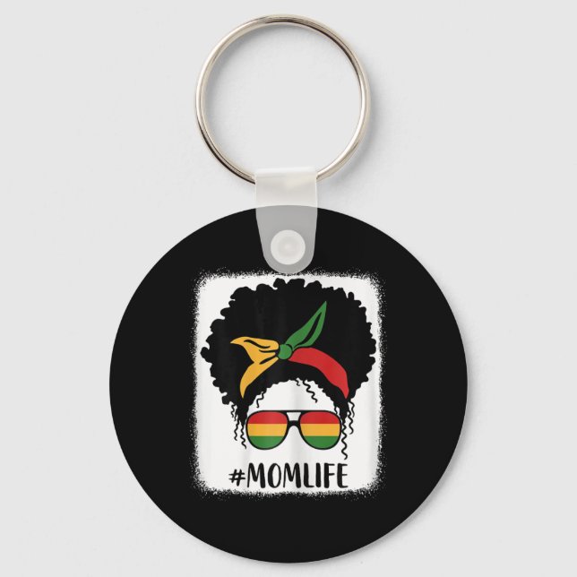 Porte-clés Afro-Américain Maman Vie Mère Noire Mères D (Recto)