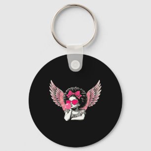Porte-clés Afro Cupid avec lunettes de soleil qui gonfle du c