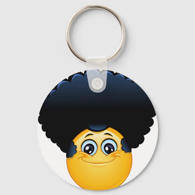 Porte-clés afro émoji (Recto)