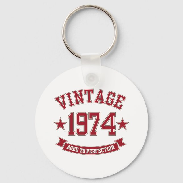 Porte-clés Âge vintage à la perfection 1974 (Recto)