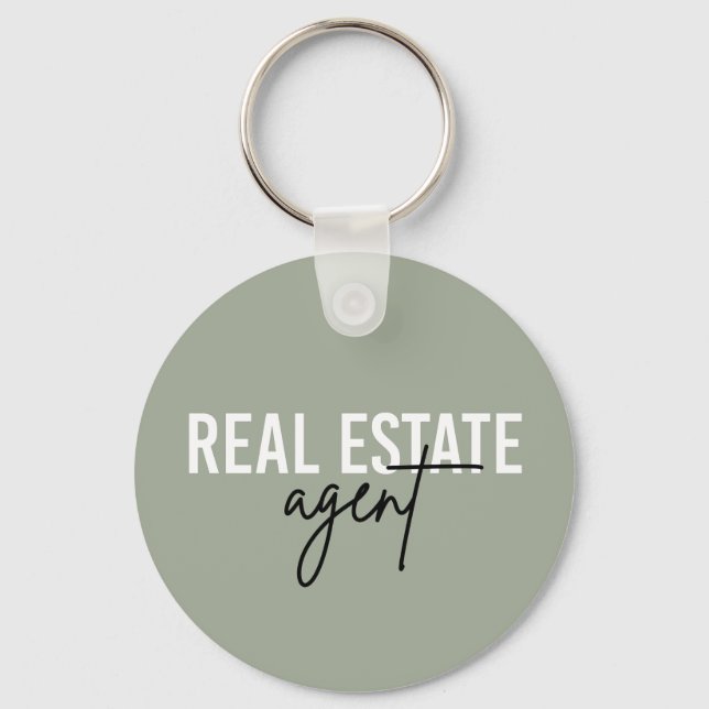 Porte-clés Agent immobilier | Cadeaux pour le concessionnaire (Recto)