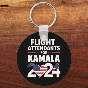Porte-clés Agents de bord pour Kamala Harris Élection 2024
