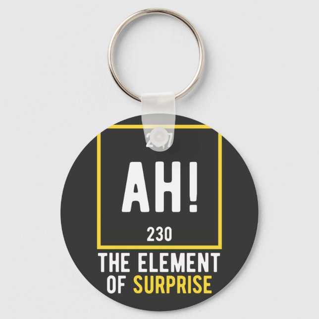 Porte-clés Ah l'élément de surprise (Recto)