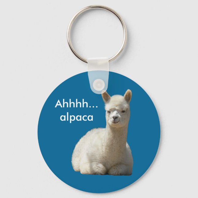 Porte-clés Ahhh Alpaca Porte - clé (Recto)