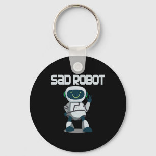 Porte-clés Aidenacesarmy lutte contre le cancer triste robot