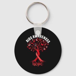 Porte-clés Aids_hiv Awareness World Aids Day Red Ribbon Hope 