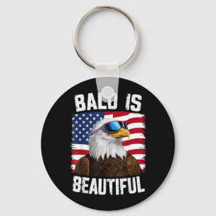 Porte-clés Aigle chauve chauve est beau 4 juillet