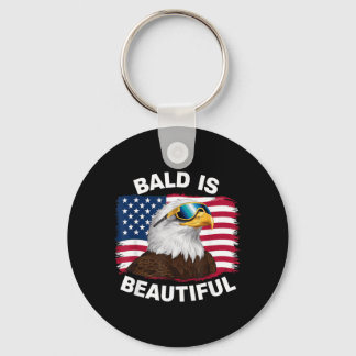 Porte-clés Aigle chauve chauve est beau 4 juillet