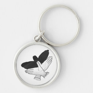 Porte-clés Aigle de silhouette
