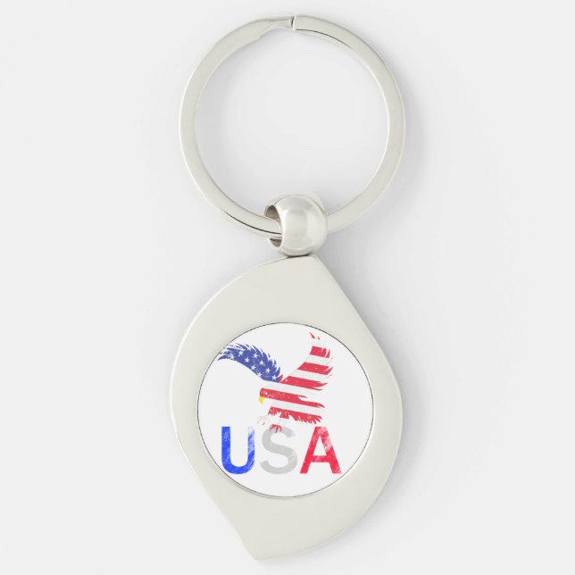 Porte-clés Aigle des États-Unis (Devant)