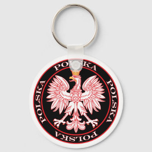 Porte-clés Aigle rouge rond Polska