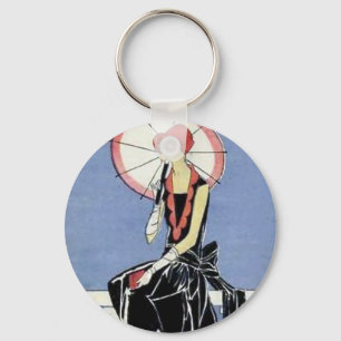 Porte-clés aileron des années 1920 avec le parapluie