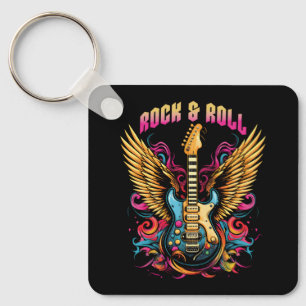 Porte-clés Ailes de guitare Rock n Roll