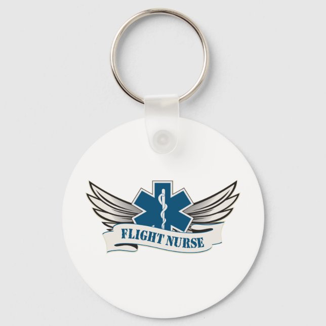Porte-clés ailes d'infirmière de vol (Recto)