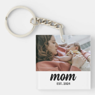 Porte-clés Aimant de cadeau photo établi par maman
