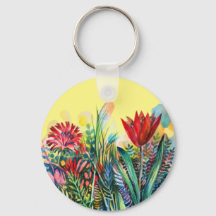 Porte-clés Aimant de jardin de tulipe
