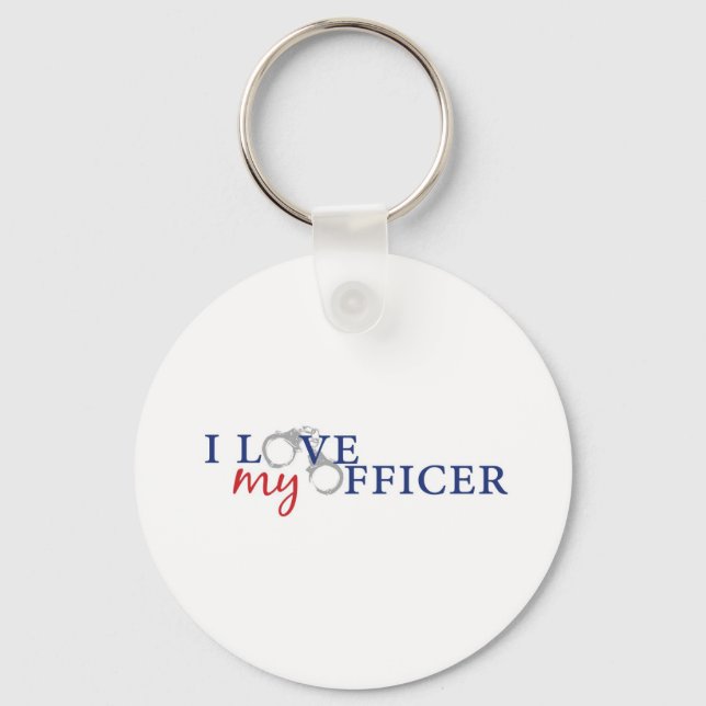 Porte-clés Aimer mon officier (Recto)