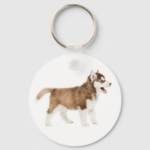 Porte-clés Aimer Sibérie Husky Chien Chien rose Porte - clé