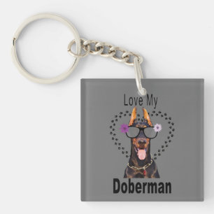 Porte-clés Aimez Mon Doberman