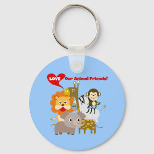 Porte-clés Aimez nos amis animaux