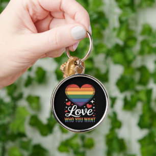 Porte-clés Aimez qui vous voulez Fierté gay LGBT