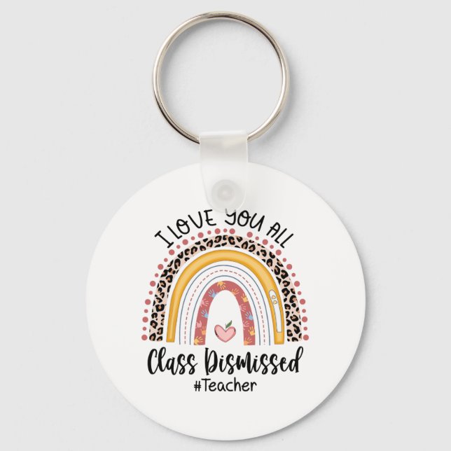 Porte-clés Aimez-Vous Tous Cl Rejeté Rainbow Dernier Jour De  (Recto)