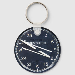 Porte-clés Aircraft Airplane Flying Flight Course Instrument