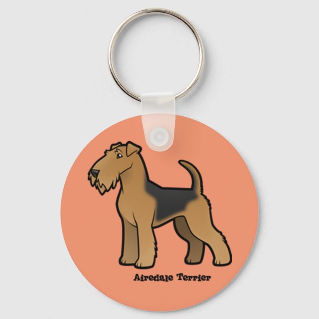 Porte-clés airedale terrier (Recto)
