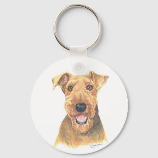 Porte-clés Airedale Terrier Art