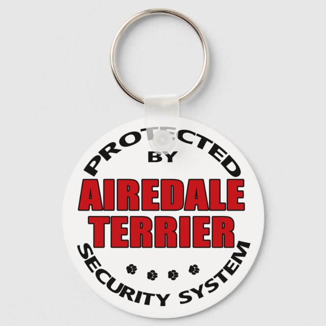 Porte-clés Airedale Terrier Security (Recto)