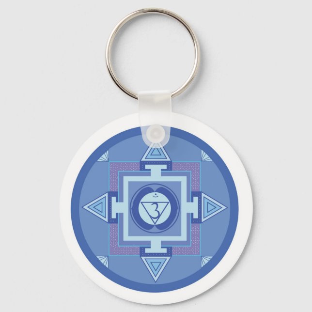 Porte-clés Ajna Chakra Mandala (Recto)