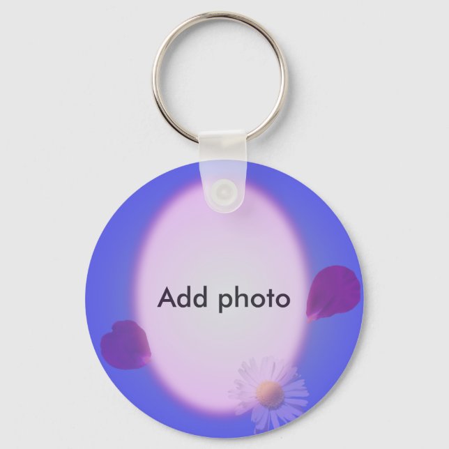 Porte-clés Ajouter votre photo (Recto)