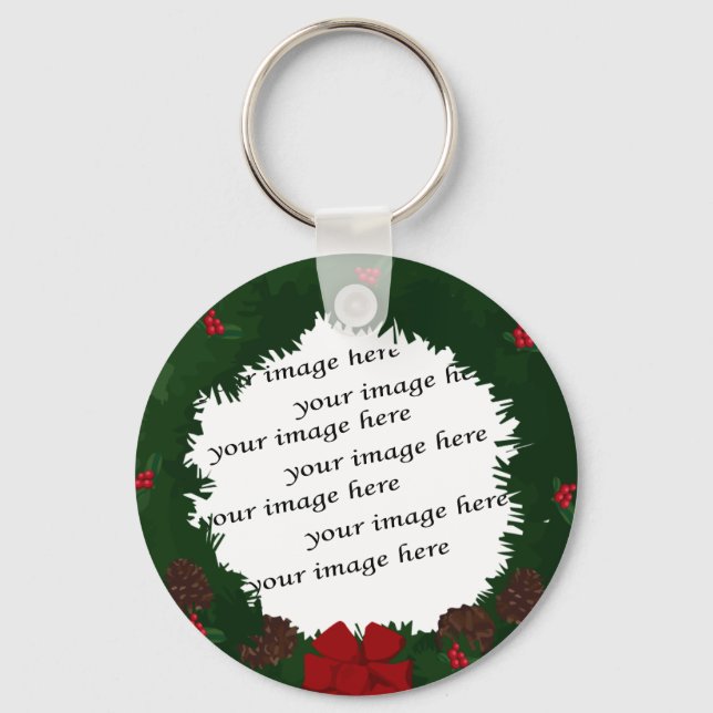 Porte-clés Ajouter votre photo (Recto)