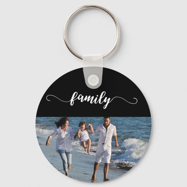 Porte-clés Ajouter votre photo de famille (Recto)
