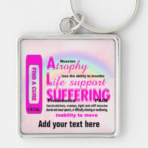 Porte-clés Ajouter votre Porte - clé Carré Premium