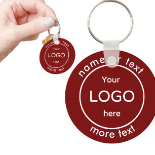 Porte-clés Ajoutez le logo de votre boutique commerciale à vo