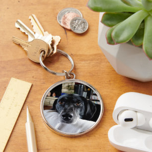 Porte-clés Ajoutez votre photo de chien à cela