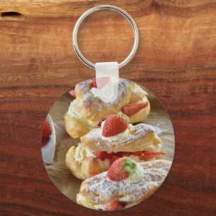 Porte-clés Ajoutez votre photo de dessert préférée