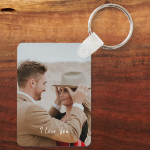 Porte-clés Ajoutez Votre Propre Nom Personnalisé et Photo Sou