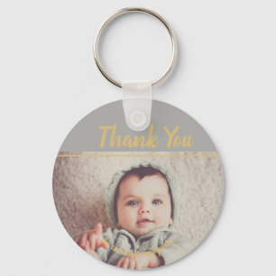 Porte-clés Ajoutez votre propre photo Merci d'anniversaire