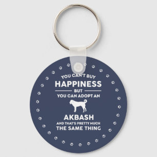 Porte-clés Akbash chien race adoption bonheur