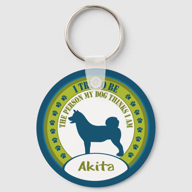 Porte-clés Akita (Recto)