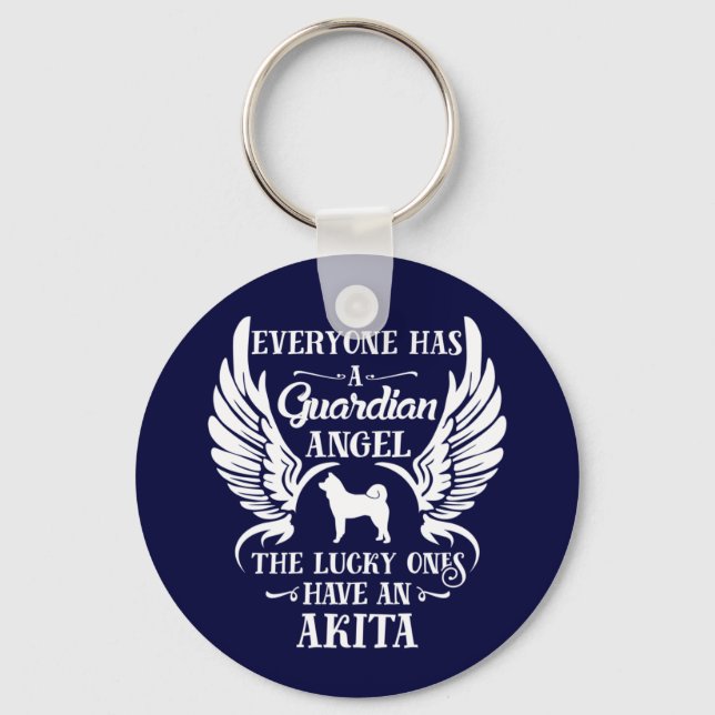 Porte-clés Akita Chig Guardian Angel (Recto)